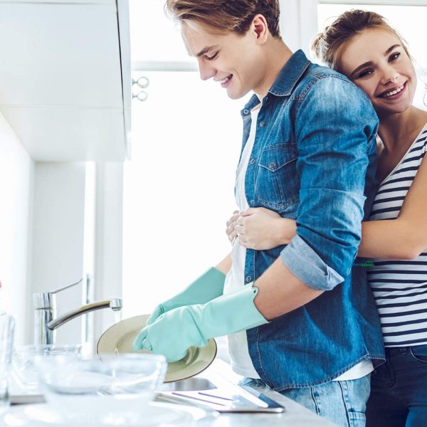 Silicone Dishwashing Scrubber Gloves - Image 4
