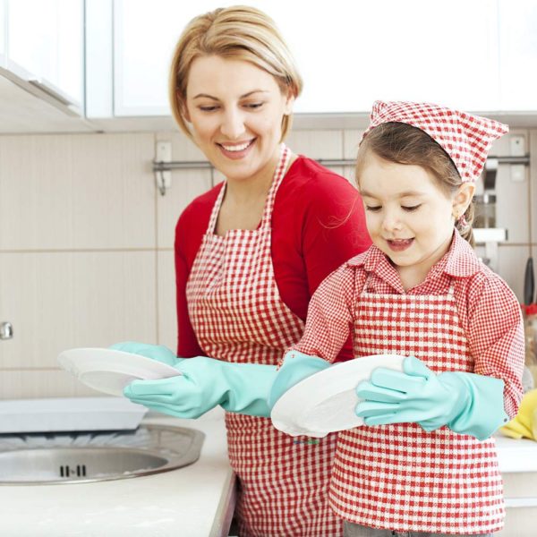 Silicone Dishwashing Scrubber Gloves - Image 6