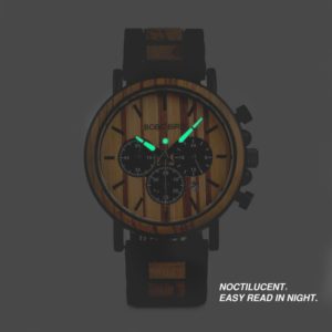 Wooden Watch For Men Stylish Engraved With Wooden Gift Box