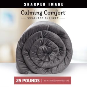 Calming Comfort Weighted Blanket by The Sharper Image, 25 lbs, As Seen on TV