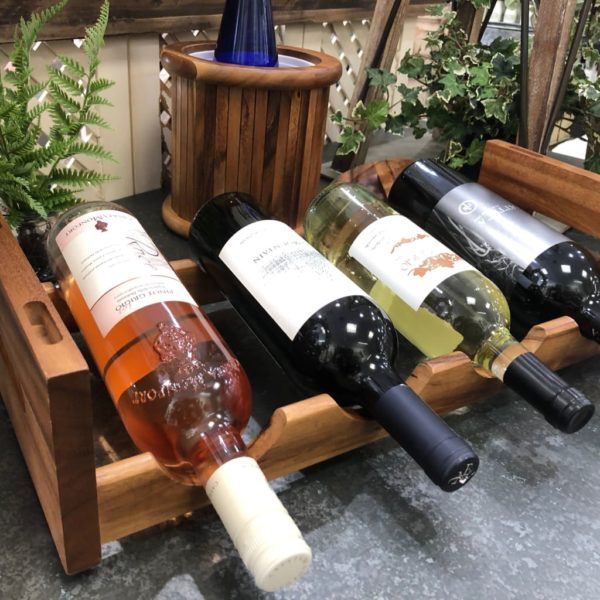 4 bottle stackable wine rack 4