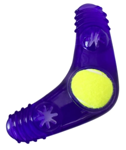 boomerang squeaker toy with treat fill 4