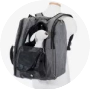 mask grrrrrroup hideaway duffel - heather gray 8