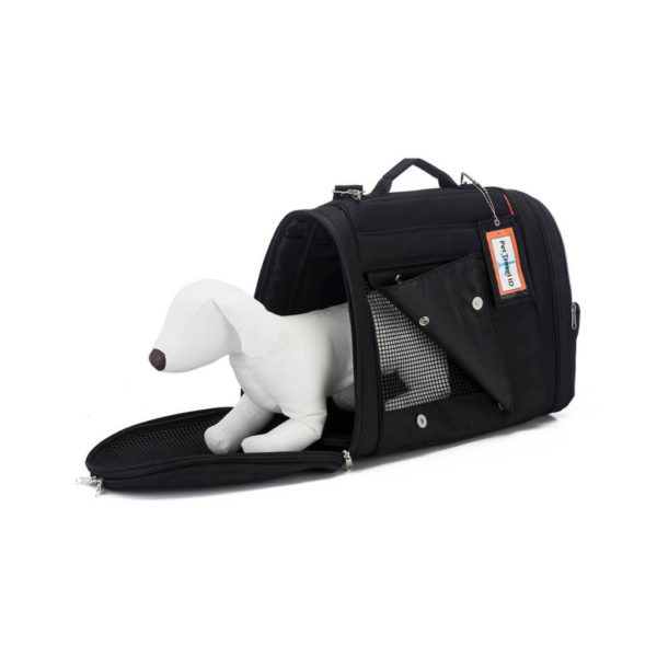 prefer pets carrier hideaway backpack - black 5
