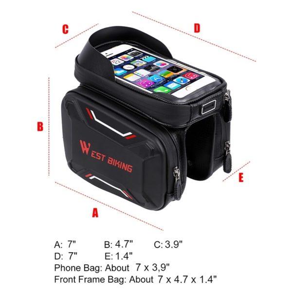 waterproof bicycle touch screen bag 7