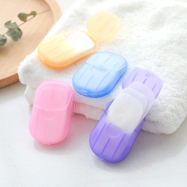 portable hand-washing soap paper (5 packs/100 sheets) 7