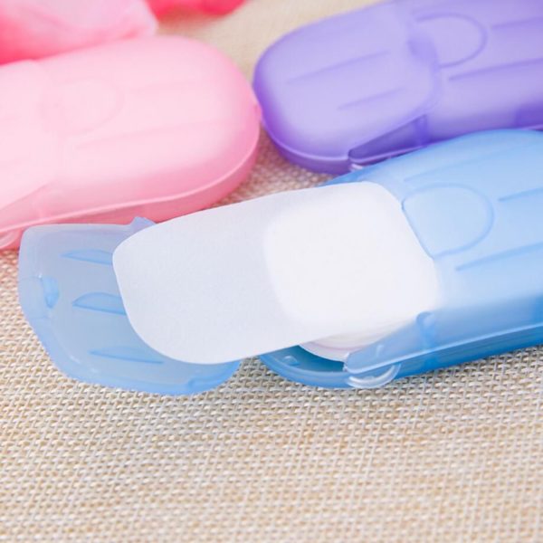 Portable Hand Washing Soap Paper (5 Packs/100 Sheets) - Image 5