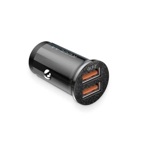 black quick-charge dual-usb charger port 2