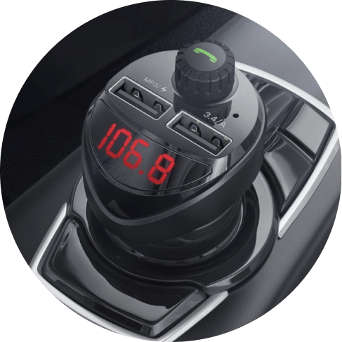 628-min digital display car radio & phone control adapter 5