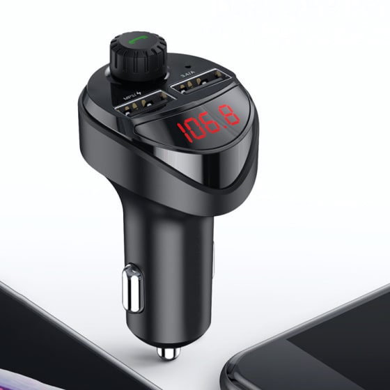 627-min digital display car radio & phone control adapter 4