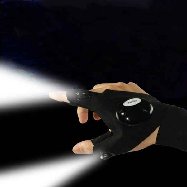 waterproof led light work gloves set (left and right) 1