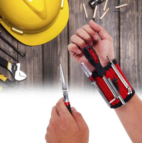 magnetic wristband tool holder