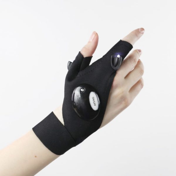Waterproof LED Light Work Gloves