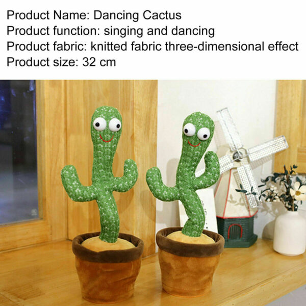 Singing Dancing Cactus Plush Toy - Image 9