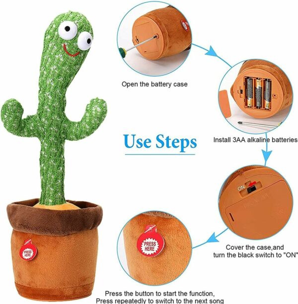 Singing Dancing Cactus Plush Toy - Image 4